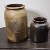Image 5 : Two Smaller Stoneware Crocks ~ D.Miller Stamp & Unstamped ~ One Standing 11 Inches Tall & One 7 In.