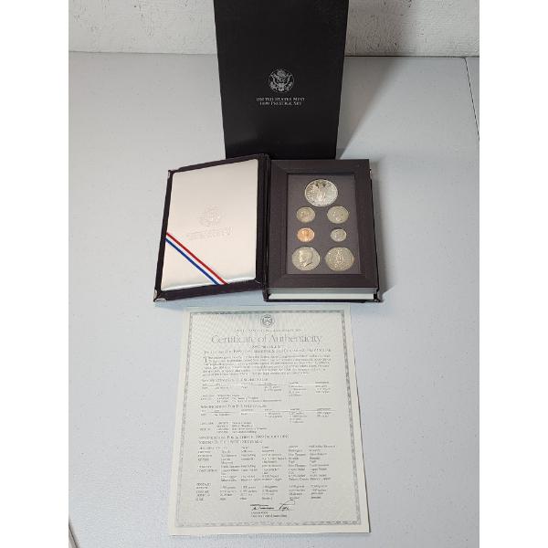 U.S. Mint 1989 Prestige Set Congressional Coins Including Silver Dollar