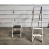 Image 1 : Cosco 2- Step Folding Step Stool 3 ft Tall and Metal Folding Ladder 4ft 9in Tall