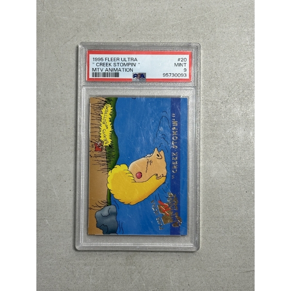 PSA 9 - 1995 Fleer Ultra "Creek Stompin" Beavis and Butt-head Trading Card 