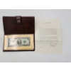 Image 1 : The Franklin Mint First Day of Issue U.S. $2 Bicentennial Commemorative Bill in Holder w/ COA 