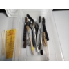 Image 3 : Lot of Wire Brushes, Cleaning Brushes, Dill's Pipe Cigar Cleaners - Container Included
