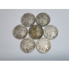 Image 1 : Lot of (7) Assorted U.S. Buffalo Nickels FV: $0.35