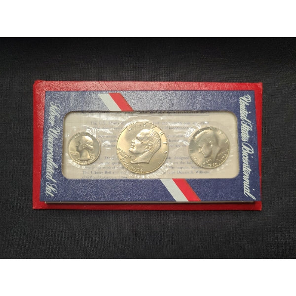 1976 United States Bicentennial Silver Uncirculated Set - FACE VALUE: $0.85
