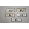 Image 1 : (5) $1 Silver Certificates - Series 1935 E, 1935 H, 1957, 1957 A - Face Value: $5.00