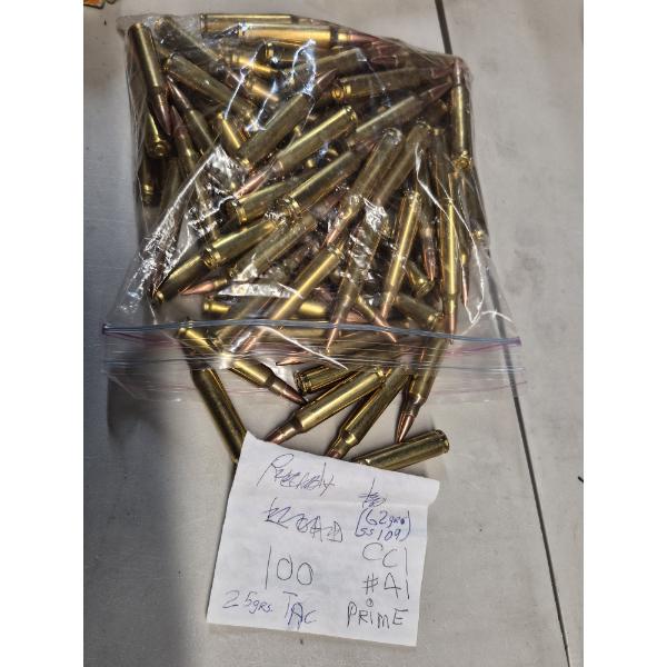 AMMO - ROUNDS - REMINGTON 223 - 100 COUNT BAGGED AS SHOWN 
