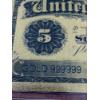 Image 4 : 5 Silver Dollars Note Pure 24k .999999 Gold Foil Note In Protective Holder - Mint Condition