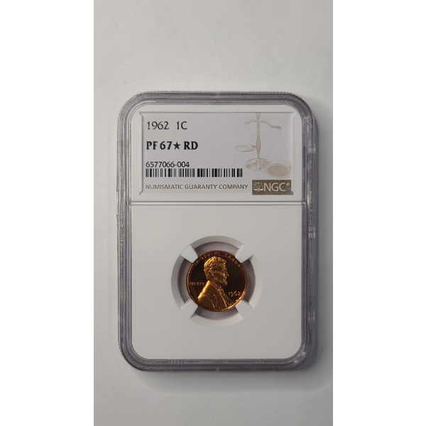 NGC 1962 PF 67 STAR RD Lincoln Cent 