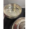 Image 8 : Silver-plated dishes with glass dishes - 4 Silver-plate - 2 Glass Dishes - Serving Platter & Bowl 