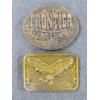 Image 1 : Two Belt Buckles - Frontier Hotel Las Vegas & Freedom is Not Free American Eagle