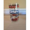 Image 4 : 8 Pepsi Cola Tiffany Style Vintage Glasses - 6" Tall