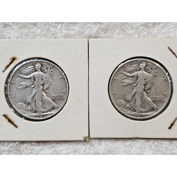 90% Silver United States Half-Dollar Assortment (Walking Liberty) - AFV: $1.00