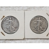 Image 1 : 90% Silver United States Half-Dollar Assortment (Walking Liberty) - AFV: $1.00