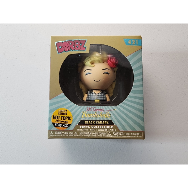 Funko Dorbz: DC Comics Bombshells - Black Canary Figure - Brand New in Sealed Box