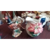 Image 2 : Set Of 2 Porcelain Pitchers As Shown 10" Tall & 11"  Both IN Excellent No Issues Condition