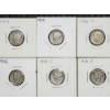 Image 3 : Ten Assorted 90% Silver Mercury & Roosevelt Dimes ~ $1.00 Face Value 