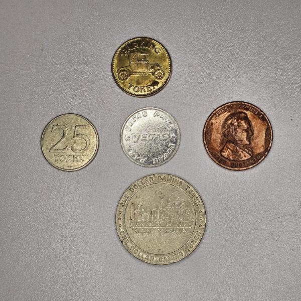 Collection of Vintage Casino Gaming Tokens