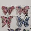 Image 2 : Collection Of Vintage Bradford Editions Heirloom Porcelain Stained Glass Style Butterfly Ornaments