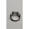 Image 5 : Sterling Silver Multi-Row Crossover Statement Ring - Size 8 - Weight: 4.7g