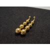 Image 2 : 14K Gold Ball Dangle Earrings Total Weight: 1.6g