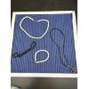 Image 1 : 2 Bracelets - 2 Necklaces - Matching Bracelet & Necklace White Pieces - Turtle Pendant Necklace 