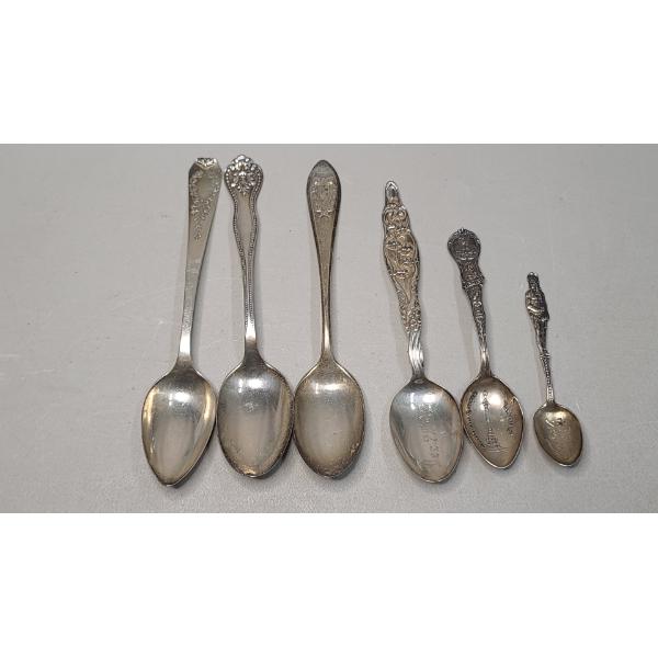 (6) Sterling Silver Spoons - Total Weight: 97.5g