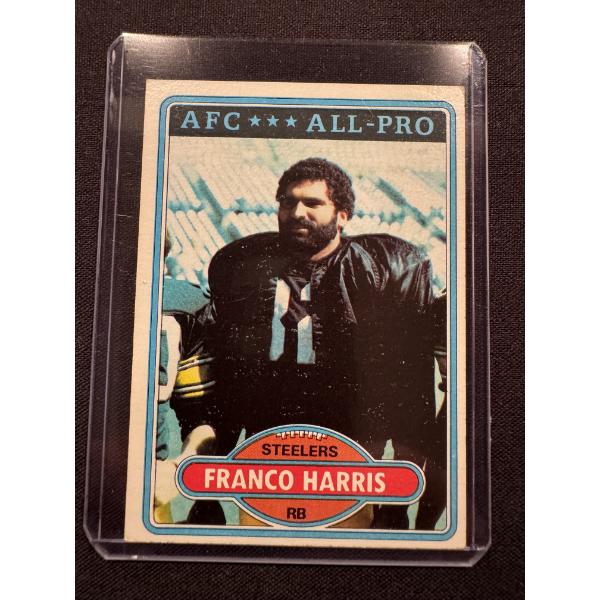 1980 Topps Franco Harris Pittsburgh Steelers Football Card - Mint Condition