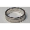 Image 5 : Tiffany Classic Milgrain PT950 Platinum Textured Edge Ring & Platinum Earring Back -Size 9.5- 14.4g