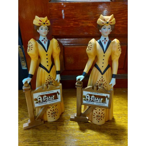 Special Set Of Two (2) Original Avon Sales Lady Figurines  Perfect Condition- See Description & Pics