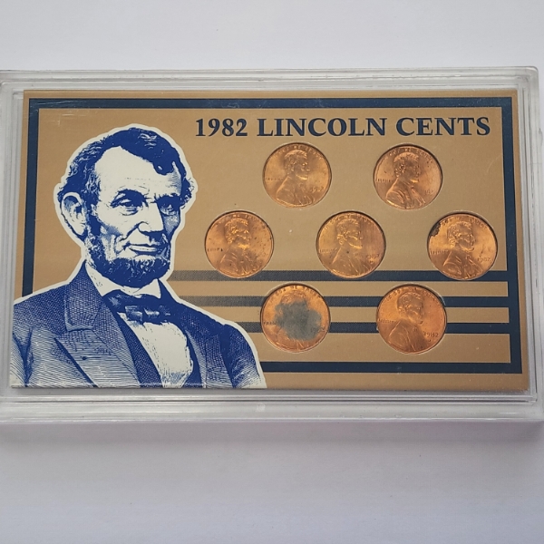 United States 1982 Lincoln Cents Minted Coin Set