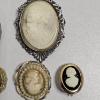 Image 3 : A Collection Of 6 Vintage And Antique Style Portrait Cameos