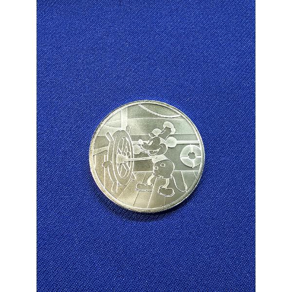 1 oz .999 Fine Silver Round - 1928 Disney Mickey Mouse "Steamboat Willie" - Mint Condition