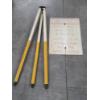 Image 1 : Wood 46'' Tripod And Metal 24''x18'' No Parking Sign
