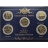 Image 4 : 2001 United States State Quarter Collection - Gold Plated 5-Coin Set in Display Box