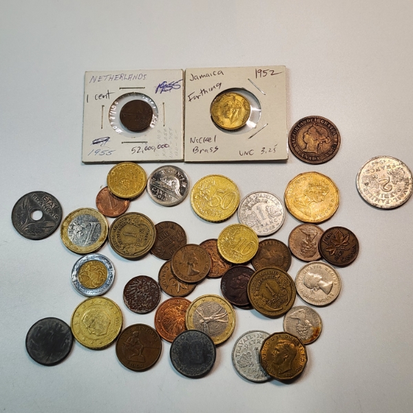 Nice Lot of Assorted World Coins - See Photos!