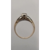 Image 5 : 14K Yellow Gold Vintage Art Deco Engagement Ring With Diamonds - Size 6.5 - Weight: 1.4g 