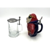 Image 3 : Lot of 2 Anheuser-Busch Steins.  Bud Man and A Glass Stein.