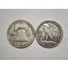 Image 2 : Two 90% Silver Half Dollars - 1 Walking Liberty & 1 Franklin Half - $1.00 Face Value