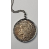 Image 2 : United States 1926-S Mounted In Bezel Pendant & Attached To Chain Necklace