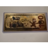 Image 2 : Rare Bart Simpson Gold Foil .999999 - 24K Gold Note In Protective Holder - Mint Condition