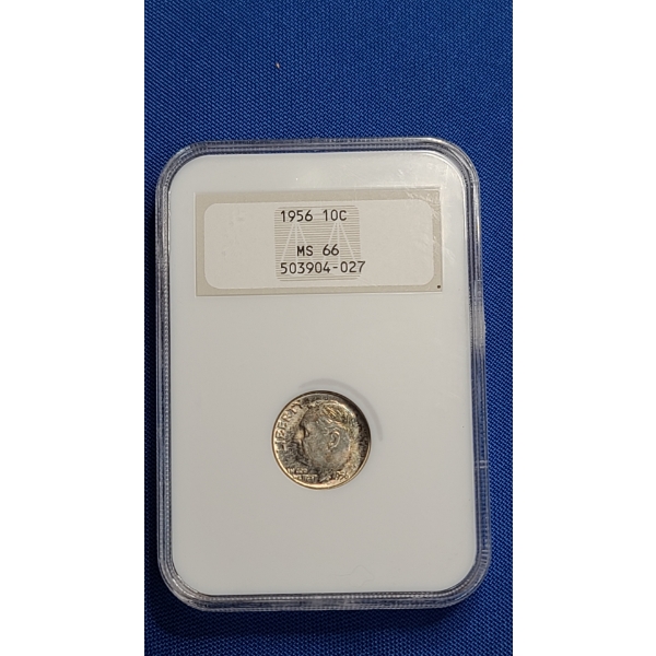 NGC 1956 MS 66 90% Silver Roosevelt Dime