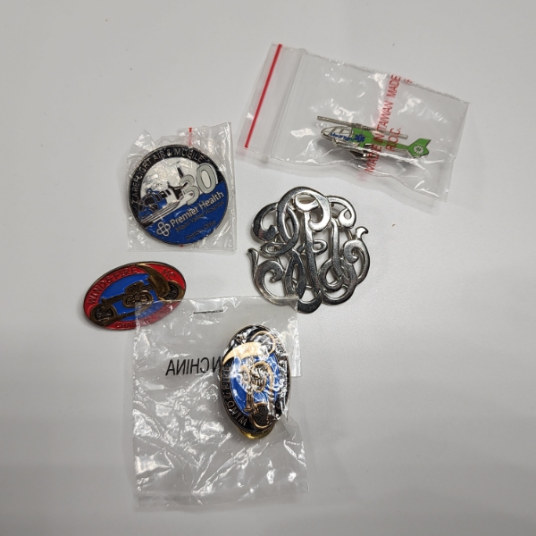 5 Assorted Collectible Pins 