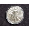 1 Oz .999 Fine Silver 2018 American Eagle Round in Capsule Protector