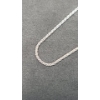 Image 5 : Platinum 18" Necklace - Weight: 4.7g