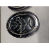 Image 2 : 2 - Large Silverplate Footed Serving Trays - 16" X 12" & Weighs 3.5 Pounds