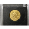 Image 6 : 1913 United States $5.00 Gold Indian Coin Minted by Philadelphia Mint in Slab ~ AGW: 0.242 Oz