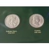 Image 3 : 1942 Walking Liberty 90% Silver Half Dollar - 1963 Franklin 90% Silver Half Dollar - 1964 90% Silver