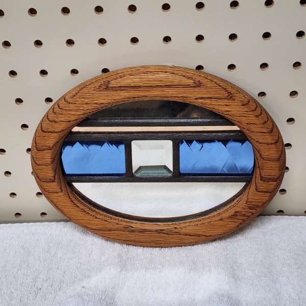 Nice Hand Made Artist Mirror Signed R. Parker ~ About 9 Inches Wide 