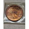 Image 2 : One AVDP Ounce of Copper with Protective Sleeve - Walking Liberty Design