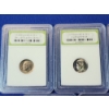 Image 2 : x5 INB Roosevelt Dimes Including Brilliant Uncirculated & DCAM Gem Proof, Assorted Years